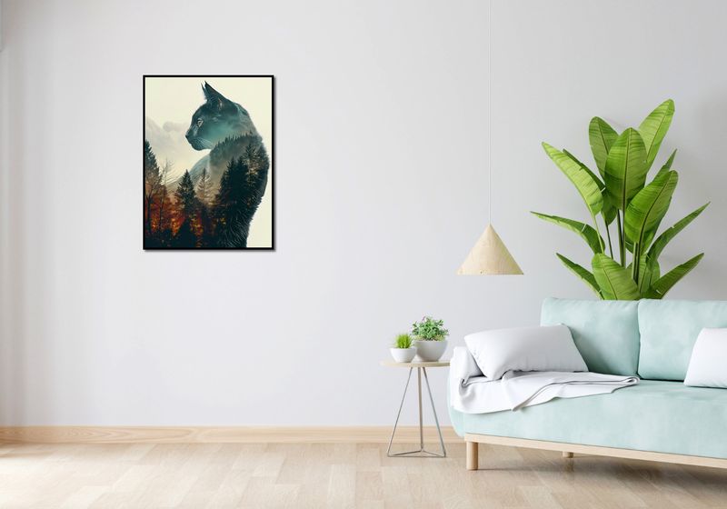 Plakat 60x80cm Koci Duch Lasu zdjęcie 4