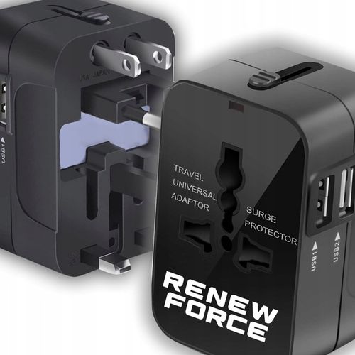 Uniwersalna Przejściówka ADAPTER Gniazda USA UK EU AUST Ładowarka USB na Arena.pl