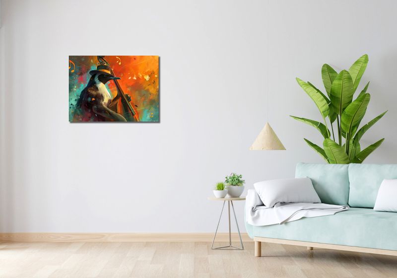 Obraz 70x50cm Pingwinia Nuta zdjęcie 2