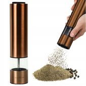 Młynek elektryczny do mielenia pieprzu soli stalowy automatyczny