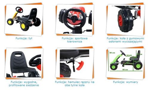 ARTI GM38 RED Pojazd Gokart ARTI Buggy na Arena.pl