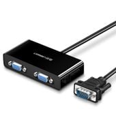 rozdzielacz ekranów monitorów adapter video vga - 2x vga czarny