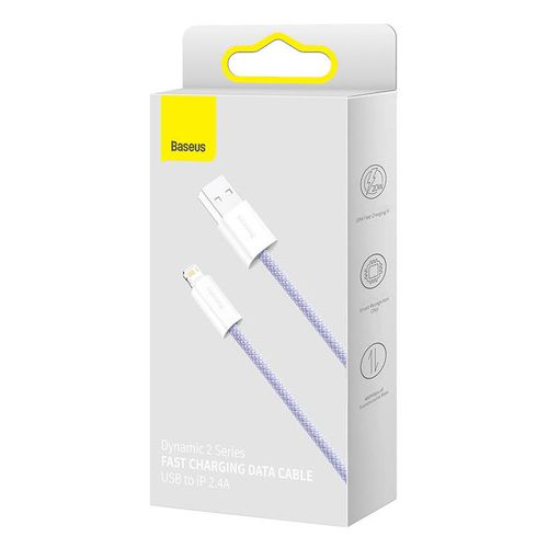 Kabel USB do Lightning Baseus Dynamic 2, 2.4A, 1m (fioletowy) na Arena.pl