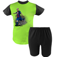 Krótka Piżama dziecięca Lionel Messi z autografem