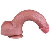 Wielki Brązowy Penis Z Przyssawką Silikonowe Big Dildo