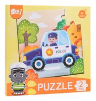 Magnetyczne Puzzle Pojazdy + Książeczka