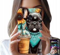ETUI DO SAMSUNG A5 2017 - BULDOG COFFI LOVE, SŁONECZNIKI, PSI CASE