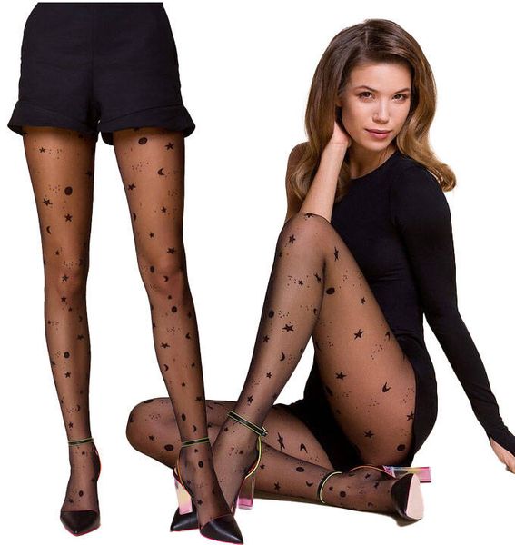 Rajstopy Cosmos Gwiazdki Gabriella 459 Nero 2 zdjęcie 8