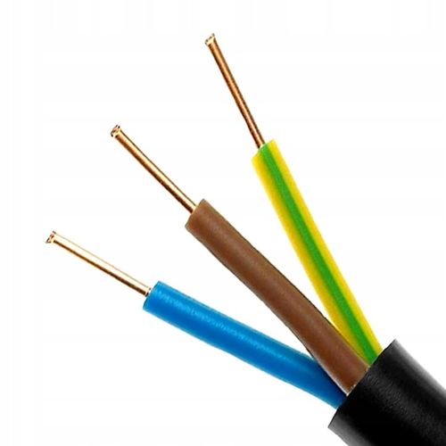 Kabel Przewód ziemny NYY-J 3x2,5mm² 0,6/1kV YKY 50m na Arena.pl