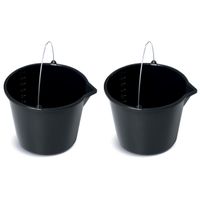 2x Wiadro budowlane gospodarcze 20l z lejkiem