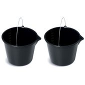 2x Wiadro budowlane gospodarcze 20l z lejkiem