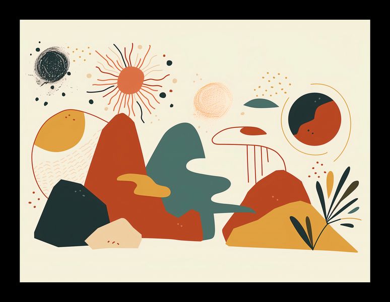 Plakat 20x15cm Kosmos Barw zdjęcie 2