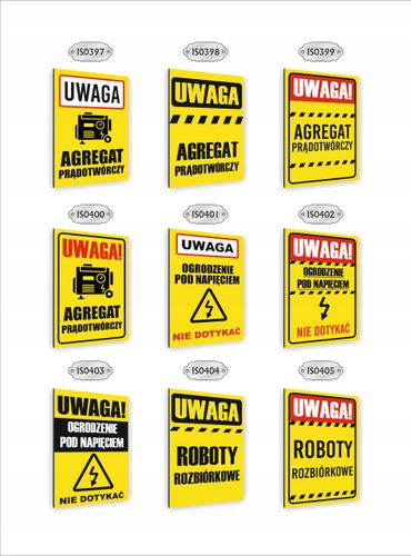 Tabliczka znak informacyjny nadruk UV 30x20 uwaga przejścia nie ma na Arena.pl