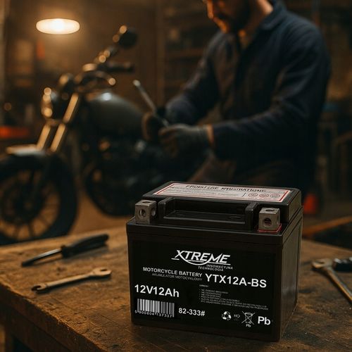 AKUMULATOR MOTOCYKLOWY XTREME 12V 12Ah (WYMIAR 14Ah) BEZOBSŁUGOWY SKUTER na Arena.pl