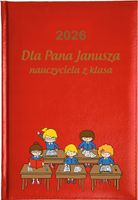 Kalendarz A5 2026 tygodniowy KSIĄŻKOWY PREZENT DLA NAUCZYCIELA + IMIĘ