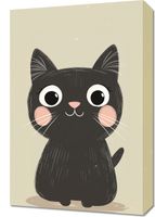 Obraz 40x60cm Wzory dla Dzieci, Dziewczynki i Chłopca - Kotek