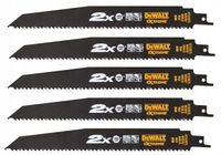 DEWALT 5 x BRZESZCZOT DO PIŁY SZABLASTEJ 228mm DO DREWNA