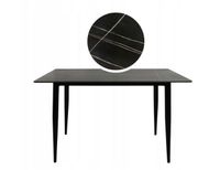 Stół ceramiczny 140x80 cm gold MARKINIA do jadalni salonu