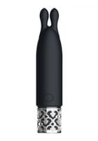 twinkle   rechargeable silicone bullet   black