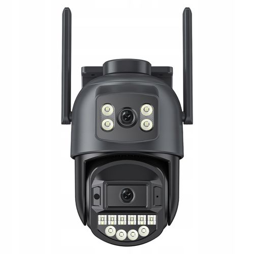 PODWÓJNA KAMERA ZEWNĘTRZNA FHD 2X5MP ZOOM OBROTOWA IP WIFI ALARM DETEKCJA na Arena.pl