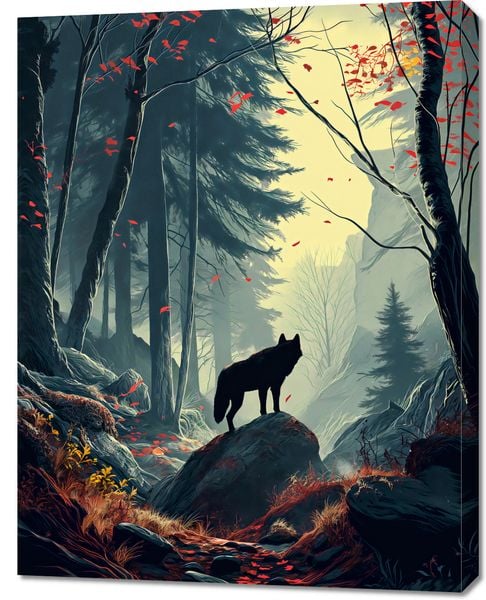 Obraz 70x90cm Leśne Echa zdjęcie 1