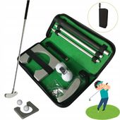 ZESTAW DO TRENINGU GOLFA ĆWICZEŃ MINI GOLF PUTTER KIJ + AKCESORIA