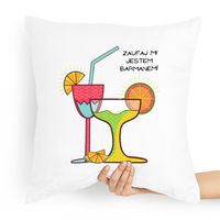 Poduszka Prezent Dla Barmana Zaufaj Mi! Z Nadrukiem Ze Zdjęciem