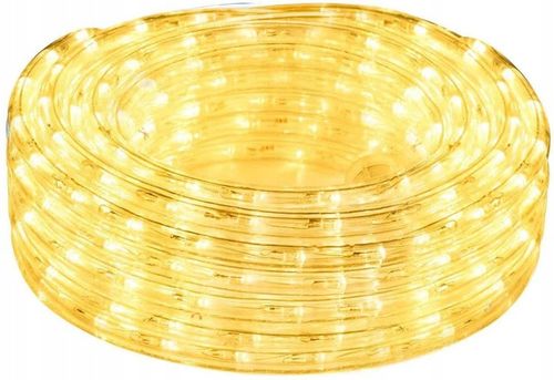 PIĘKNY JASNY WĄŻ ŚWIETLNY Z BROKATEM LED LAMPKI OZDOBNE CHOINKOWE 10M ZEW. na Arena.pl