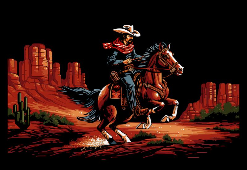 Plakat 30x20cm Galop przez Prerię zdjęcie 2