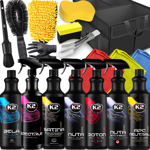 K2 ZESTAW DETALINGOWY DO PIELĘGNACJI CZYSZCZENIA AUTA KOSMETYKI PRO FULL na Arena.pl