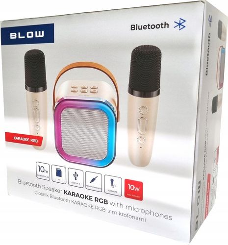 Bezprzewodowy GŁOŚNIK Bluetooth, 2 Mikrofony + POLSKIE Karaoke dla Dzieci na Arena.pl