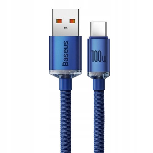 WZMACNIANY KABEL PRZEWÓD BASEUS USB USB-C 100W 6A 2M SZYBKIE ŁADOWANIE na Arena.pl