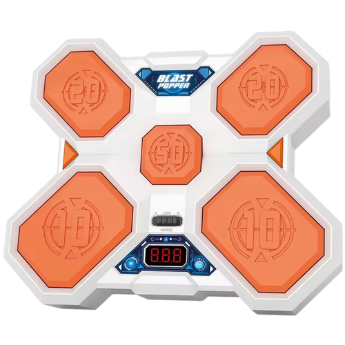 Gra Zręcznościowa Strzelanie Do Celu Tarcza Led Kulki +2 Pistolet Zabawkowy na Arena.pl