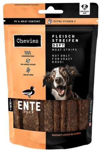 Monoproteinowy przysmak dla psów w każdym wieku - Chewies 95% Kaczka 70g na Arena.pl