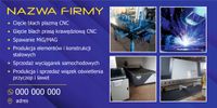 BANER OCZKOWANY reklamowy 100x50 cm RÓŻNE WZORY CIĘCIE BLACH CNC SPAWANIE