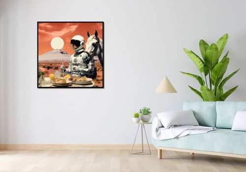 Plakat 90x90cm Obiad na Marsie na Arena.pl
