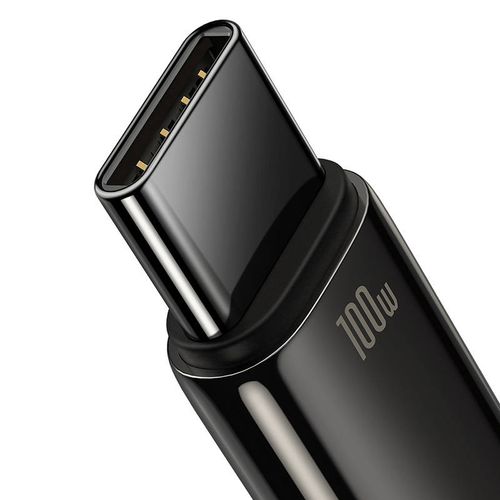 kabel usb do usb-c baseus tungsten gold, 100w, 1m (czarny) na Arena.pl