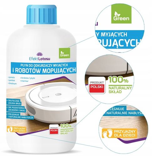 PŁYN MYJĄCY DO ROBOTÓW MOPUJĄCYCH SPRZĄTAJĄCYCH MOPÓW BIONICZNYCH BEZ SMUG na Arena.pl