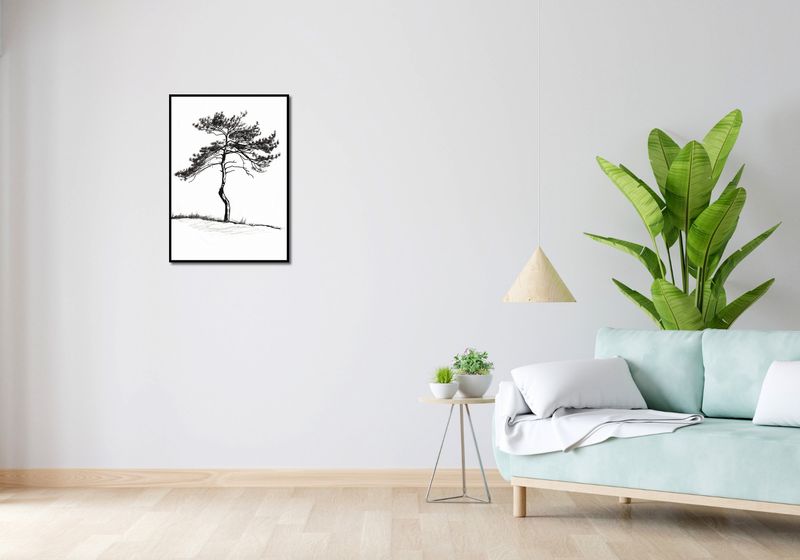 Plakat 50x70cm Samotna Sosna zdjęcie 4