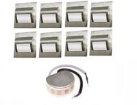 OŚWIETLENIE SCHODÓW  8 OPRAW LED  SCHODOWYCH+ZASIL