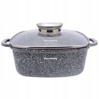 Garnek MARMURKOWY KWADRATOWY Garnek DO ZAPIEKANIA Brytfanna NON-STICK 2.8L
