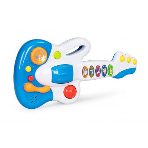 GITARA ELEKTRYCZNA DLA DZIECI 5 PRZYCISKI KREATYWNA ZABAWA na Arena.pl