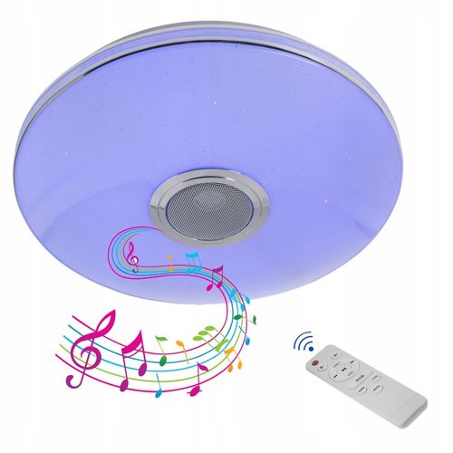 Lampa plafon LED RGB GŁOŚNIK Bluetooth 40w + PILOT na Arena.pl