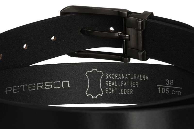 pasek męski ptn ltp-09-95-2875 black zdjęcie 3
