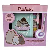 Pusheen Zestaw Sekretny Długopis UV + Notatnik + Naklejki