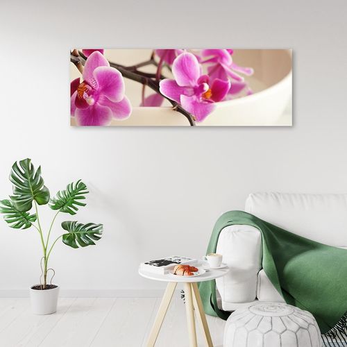Deco Panel, Różowy storczyk 140x45 na Arena.pl