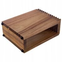 Stojak na noże Artemis 24 cm brązowy drewno