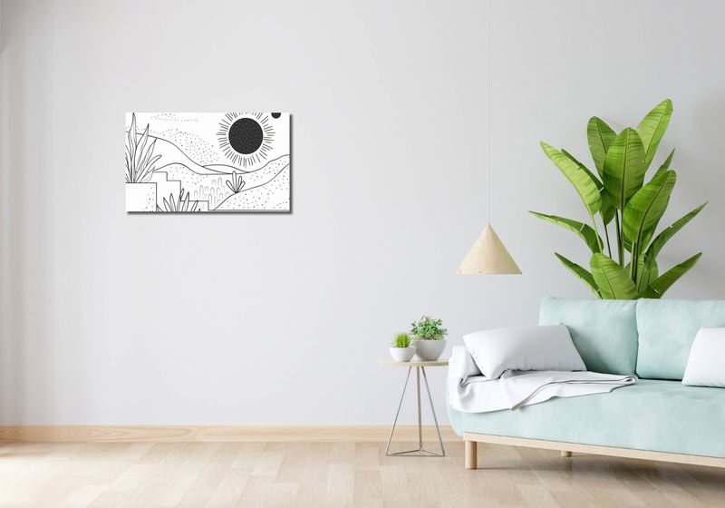 Obraz 70x40cm Linearny Pejzaż zdjęcie 2