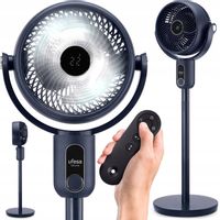 WENTYLATOR STOJĄCY UFESA CYRKULATOR OSCYLACJA 3D 3 TRYBY 50W TIMER PILOT