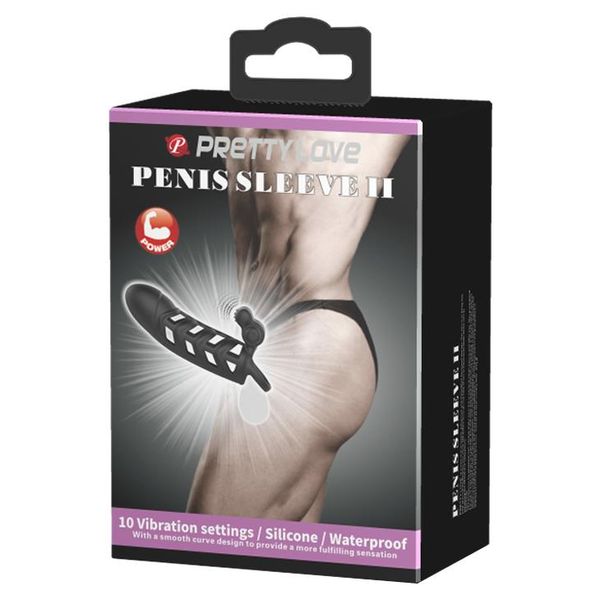 PRETTY LOVE - Penis Sleeve II 10 functions zdjęcie 8